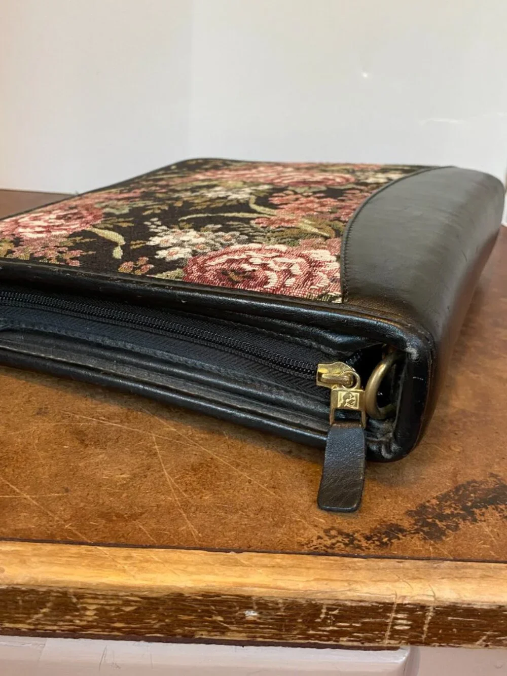 90s Franklin Quest Covey Floral Tapestry Carpet Organizer Planner Vintage